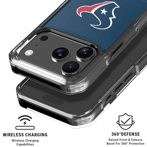 NFL Houston Texans Breakaway iPhone 18 Pro Clear Case