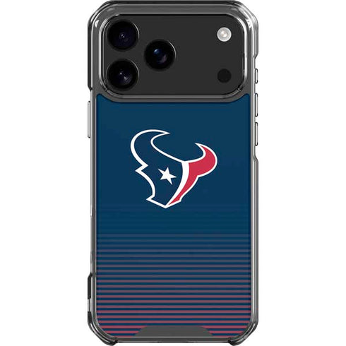 NFL Houston Texans Breakaway iPhone 18 Pro Max Clear Case