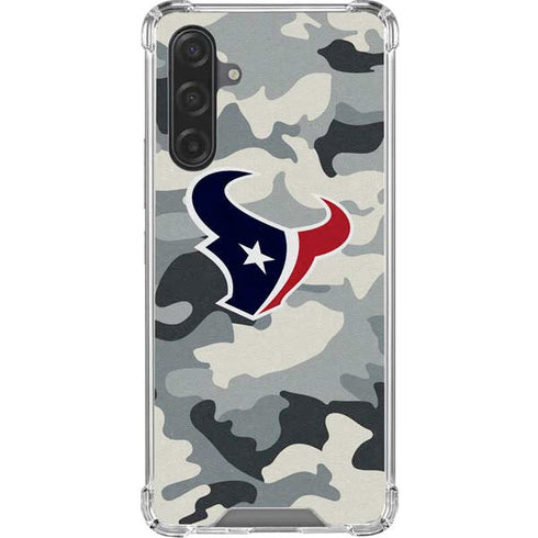 NFL Houston Texans Camo Galaxy A17 Clear Case