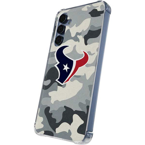 NFL Houston Texans Camo Galaxy A55 5G Clear Case