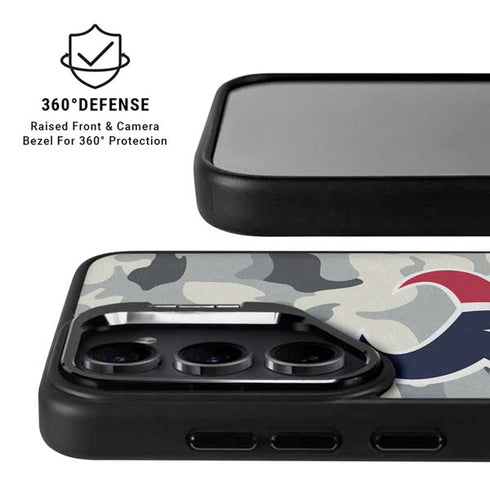 NFL Houston Texans Camo Galaxy S24 FE Kickstand Case