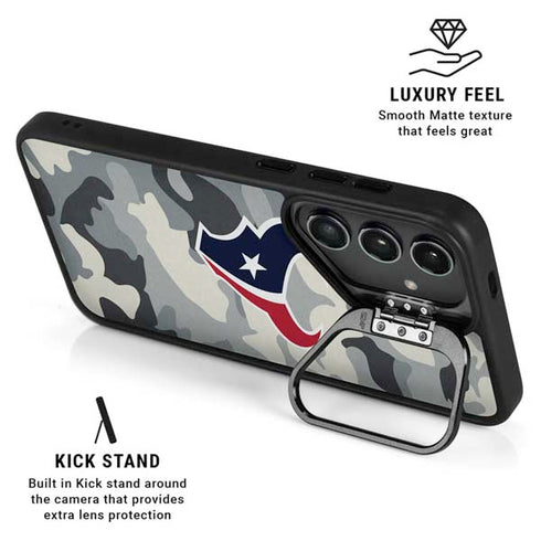 NFL Houston Texans Camo Galaxy S25 Kickstand Case
