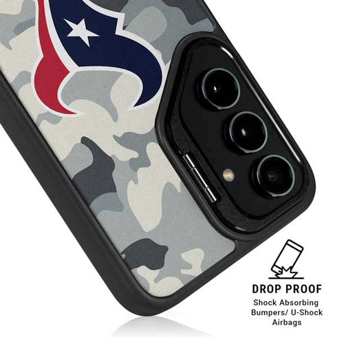 NFL Houston Texans Camo Galaxy S25 Kickstand Case