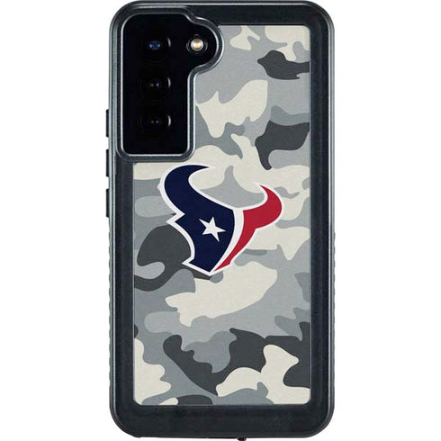 NFL Houston Texans Camo Galaxy S24 Plus Waterproof Case