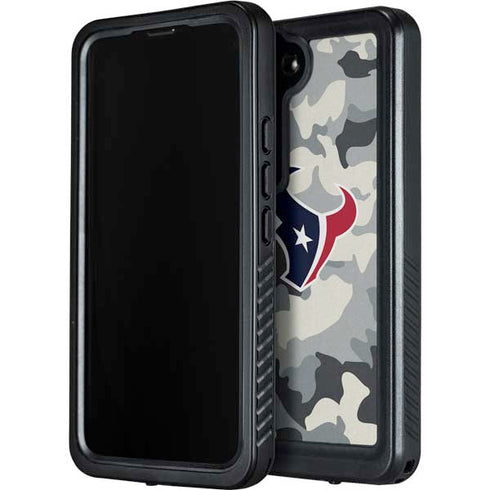 NFL Houston Texans Camo Galaxy S24 Plus Waterproof Case