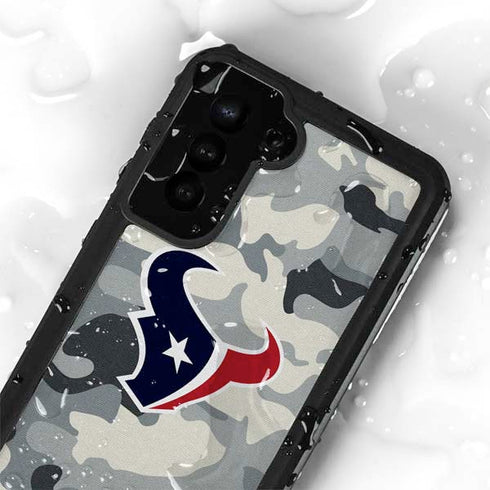 NFL Houston Texans Camo Galaxy S24 Plus Waterproof Case