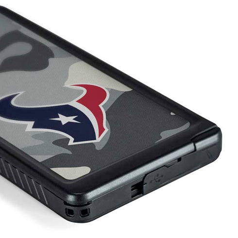 NFL Houston Texans Camo Galaxy S24 Ultra Waterproof Case