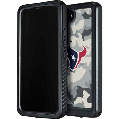 NFL Houston Texans Camo Galaxy S24 Waterproof Case