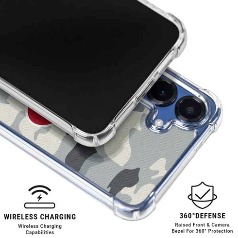 NFL Houston Texans Camo Galaxy S25 Plus Clear Case