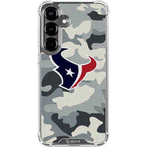 NFL Houston Texans Camo Galaxy S26 Clear Case