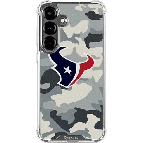 NFL Houston Texans Camo Galaxy S26 Plus Clear Case