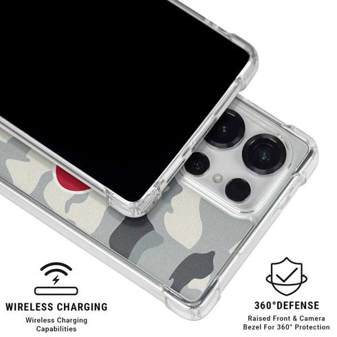 NFL Houston Texans Camo Galaxy S26 Ultra Clear Case
