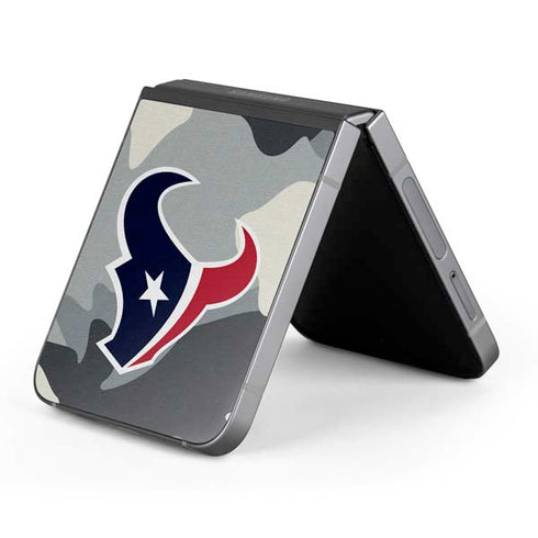 NFL Houston Texans Camo Galaxy Z Flip6 Skin