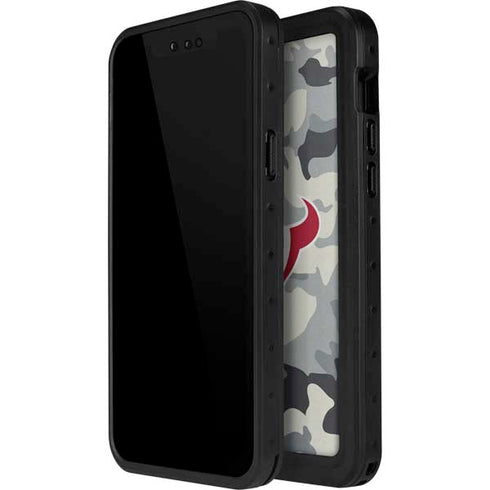 NFL Houston Texans Camo iPhone 15 Plus Waterproof Case