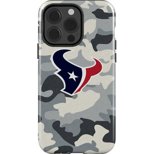 NFL Houston Texans Camo iPhone 15 Pro Impact Case