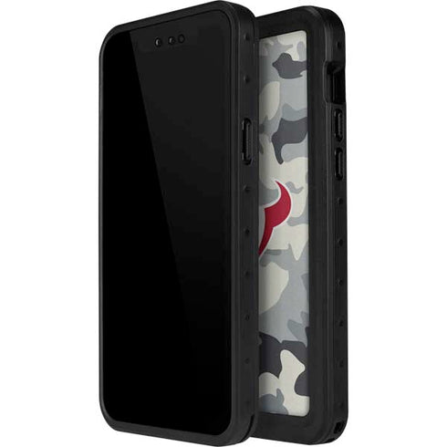 NFL Houston Texans Camo iPhone 15 Pro Waterproof Case