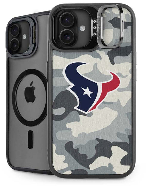 NFL Houston Texans Camo iPhone 16 Kickstand Case