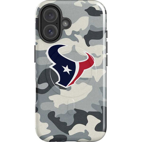 NFL Houston Texans Camo iPhone 16 Plus Magsafe Impact Case