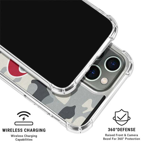 NFL Houston Texans Camo iPhone 16 Pro Clear Case