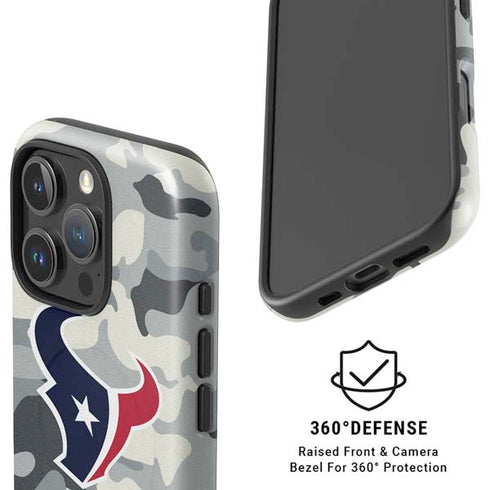 NFL Houston Texans Camo iPhone 16 Pro Magsafe Impact Case