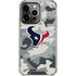 NFL Houston Texans Camo iPhone 16 Pro Max Clear Case