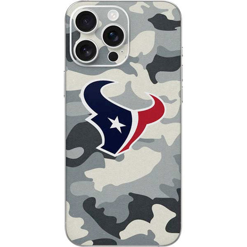 NFL Houston Texans Camo iPhone 16 Pro Max Skin