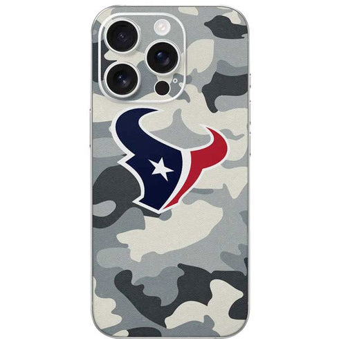 NFL Houston Texans Camo iPhone 16 Pro Skin