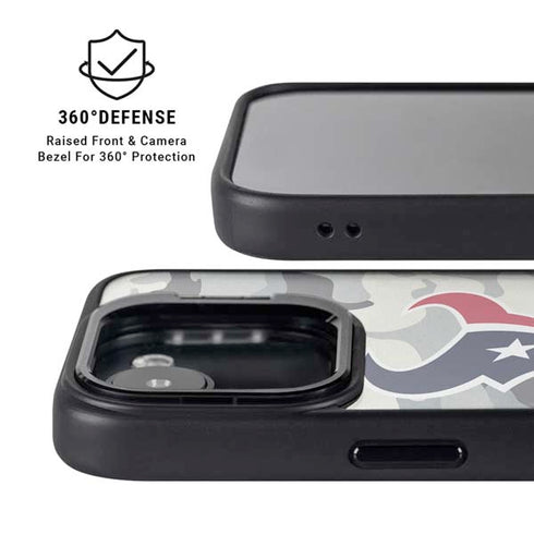 NFL Houston Texans Camo iPhone 16e Kickstand Case