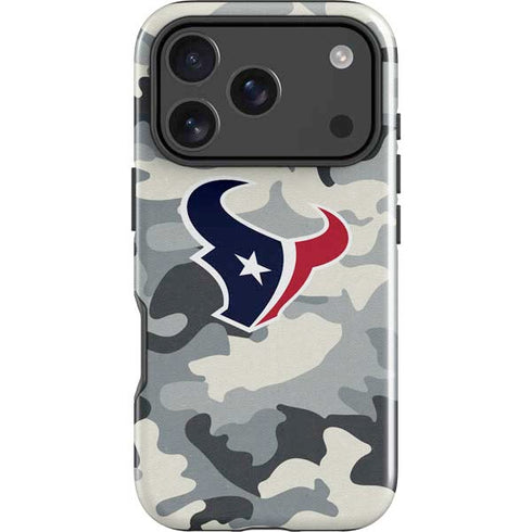 NFL Houston Texans Camo iPhone 18 Pro Impact Case