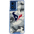 NFL Houston Texans Camo Moto G Play 4G (2024) Clear Case