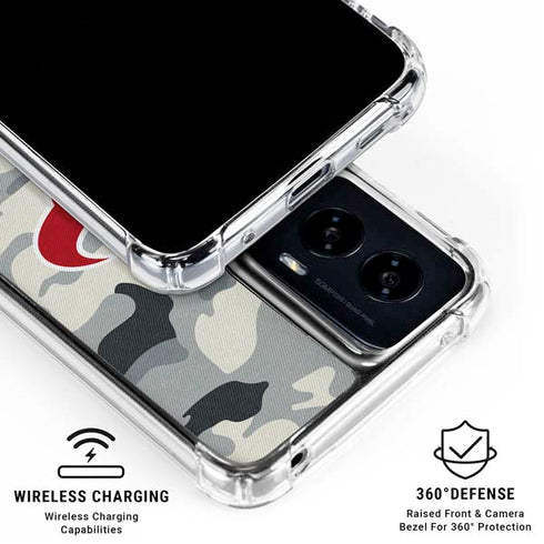 NFL Houston Texans Camo Moto G Power 5G (2024) Clear Case