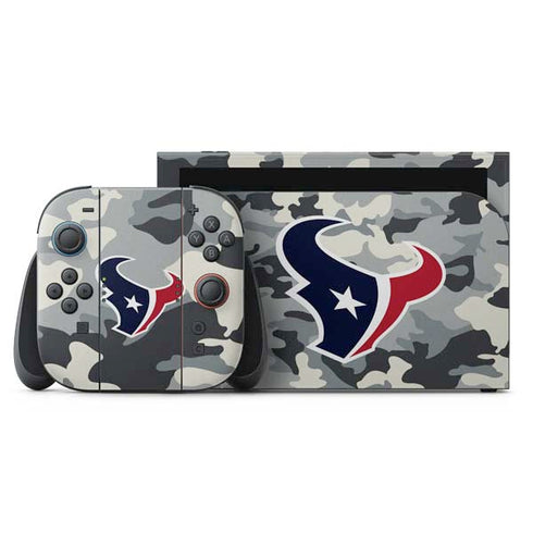 NFL Houston Texans Camo Nintendo Skins