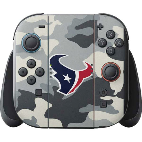NFL Houston Texans Camo Nintendo Switch 2 (2025) with Joy-Con Skin