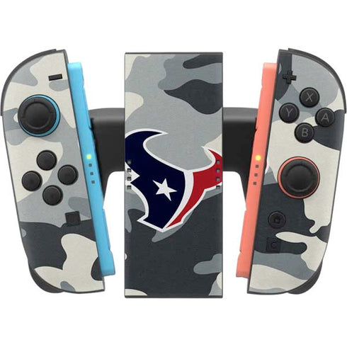 NFL Houston Texans Camo Nintendo Switch 2 (2025) Joy-Con Controller Skin
