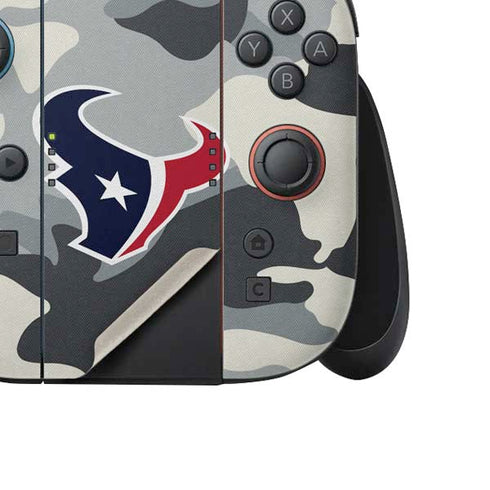 NFL Houston Texans Camo Nintendo Switch 2 (2025) Joy-Con Controller Skin