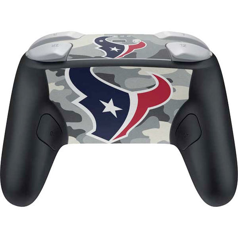 NFL Houston Texans Camo Nintendo Switch 2 (2025) Pro Controller Skin