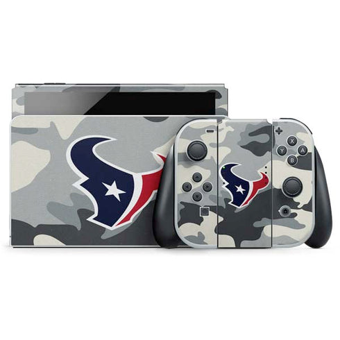NFL Houston Texans Camo Nintendo Skins