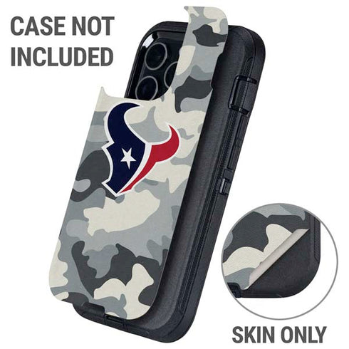 NFL Houston Texans Camo Otterbox Defender iPhone Skin