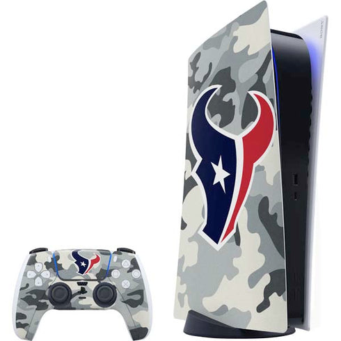 NFL Houston Texans Camo PlayStation PS5 Skins