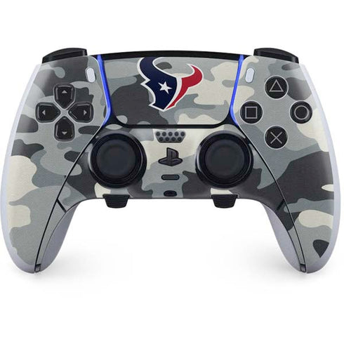NFL Houston Texans Camo PS5 DualSense Edge Pro Controller Skin