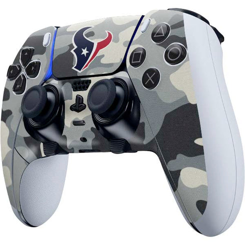 NFL Houston Texans Camo PS5 DualSense Edge Pro Controller Skin
