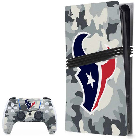 NFL Houston Texans Camo PlayStation PS5 Skins