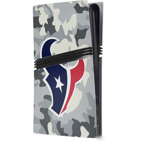 NFL Houston Texans Camo PS5 Pro Console Skin