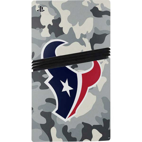 NFL Houston Texans Camo PS5 Pro Console Skin
