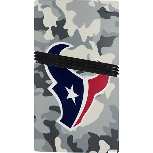 NFL Houston Texans Camo PS5 Pro Console Skin