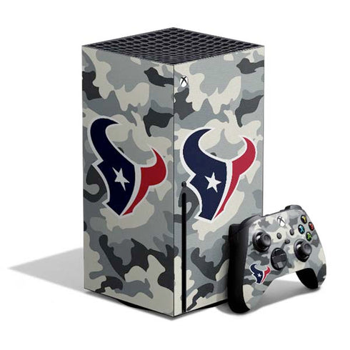 NFL Houston Texans Camo Xbox Series X Skins