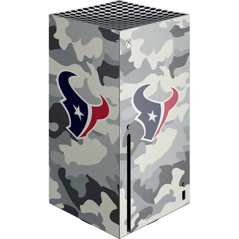 NFL Houston Texans Camo Xbox Series X Skins