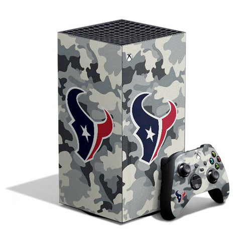 NFL Houston Texans Camo XBox Series X Digital Edition Bundle Skin