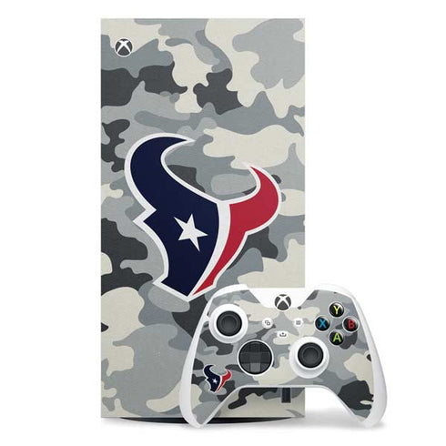 NFL Houston Texans Camo Xbox Series X Skins