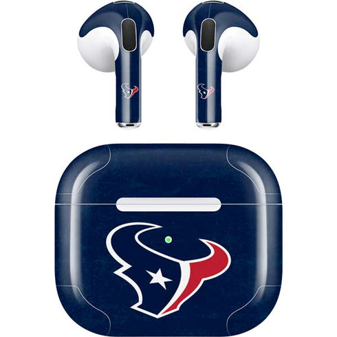 NFL Houston Texans Distressed Apple AirPods (3rd Gen 2021) Skin
